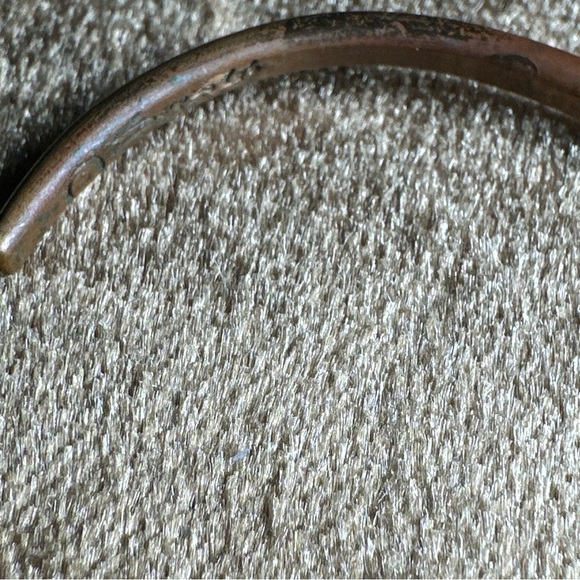 Sold🛍️Vintage’Sergio Lub’ Brass Cuff Bracelet California Ocean Wave 5349 - Picture 2 of 9